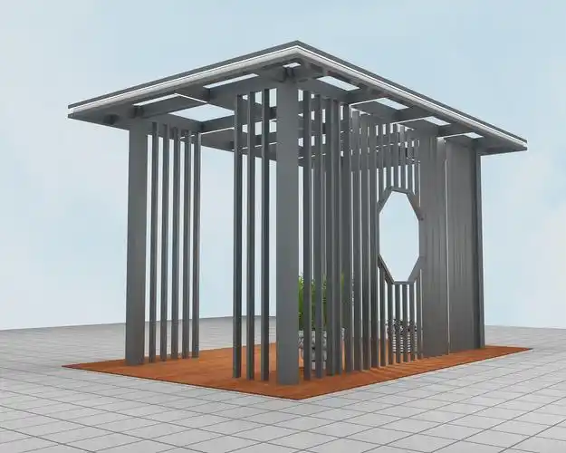 新中式凉亭设计案例2|三维|建筑/空间|kaokaoshiwo12