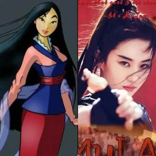 迪士尼主人公们真人化后,刘亦菲版的花木兰颜值完胜?