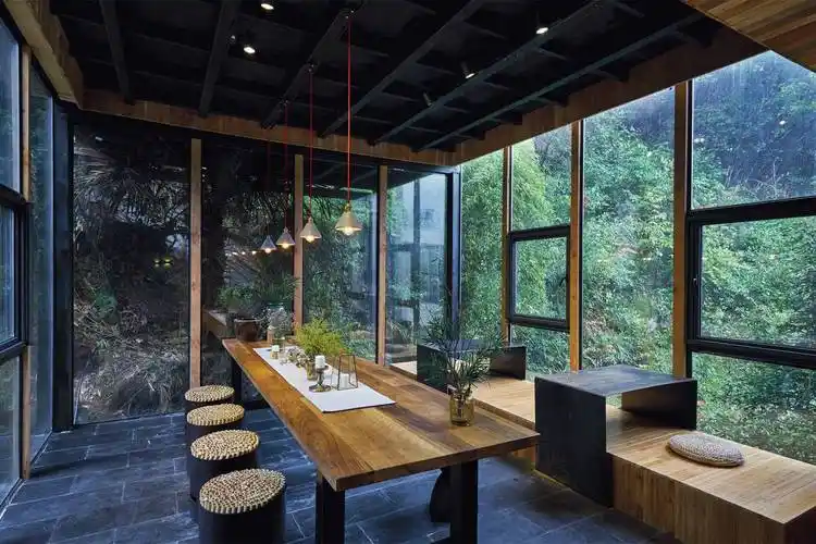 乡村风格宾馆装修设计效果图片    260平米宾馆装修图片