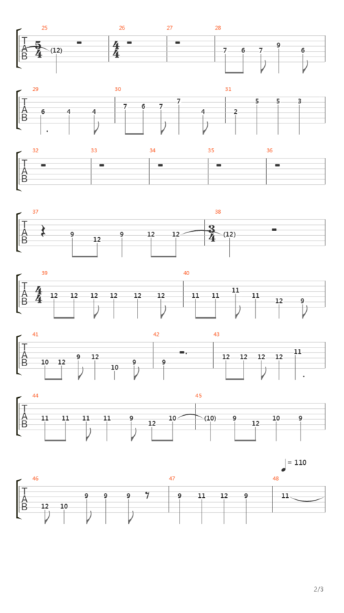 love of my life吉他谱