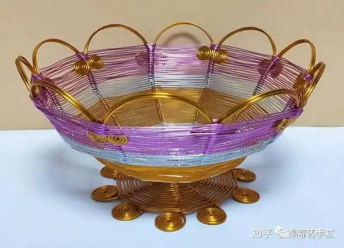 个人创意作品,各种形态的金属丝铝线果篮教程分享 - 知乎
