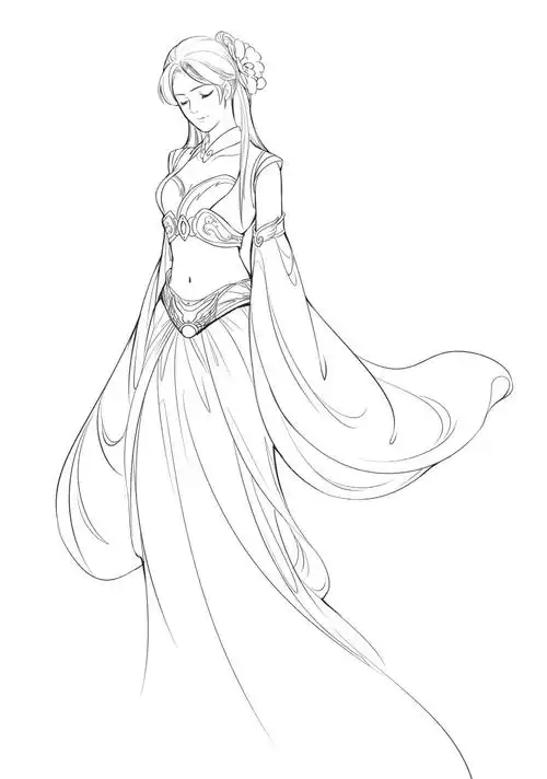 cg原画插画教程:超详细线稿教程