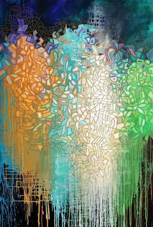 碎片重构|美国艺术家peggy lee抽象作品