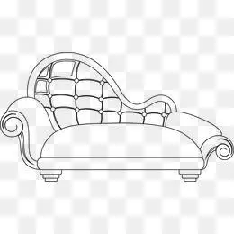 沙发背面怎么画简笔画