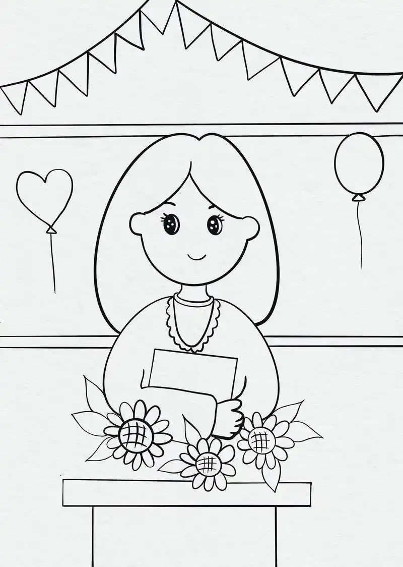 教师节主题画,创意儿童画