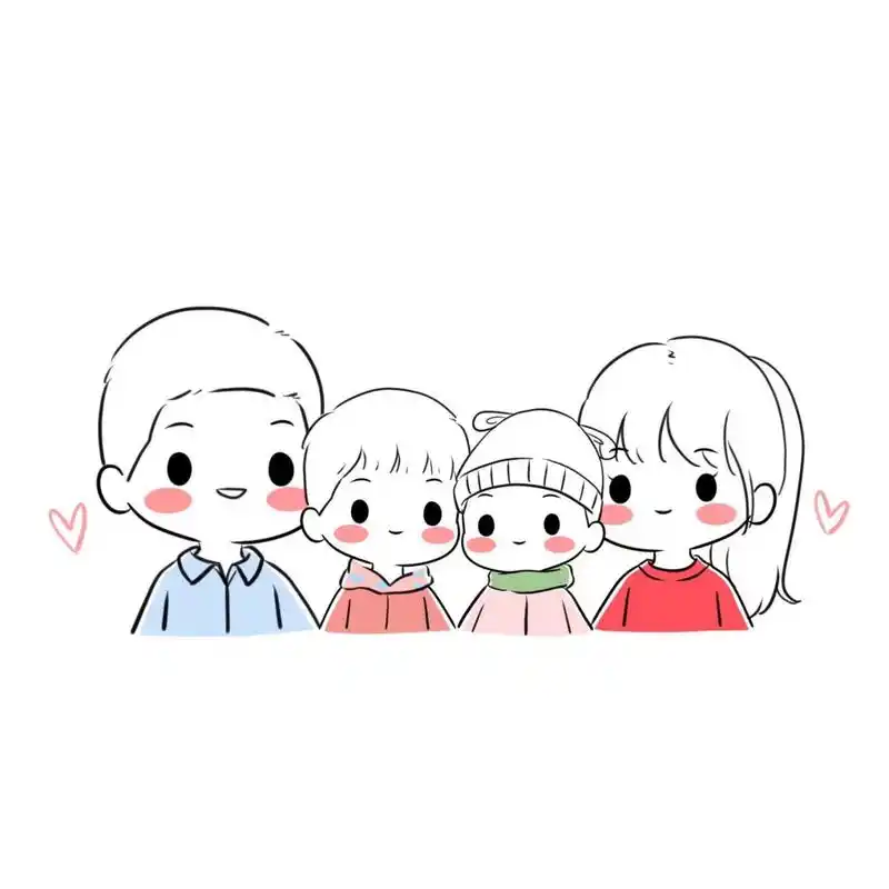 q版头像‖写实头像‖微信头像‖情侣头像‖全家福头‖一家三口一家四