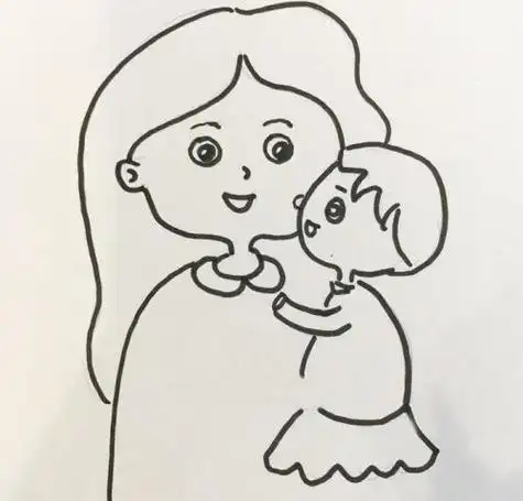 简单又漂亮母亲节简笔画教程涂色母亲节简笔画怎么画