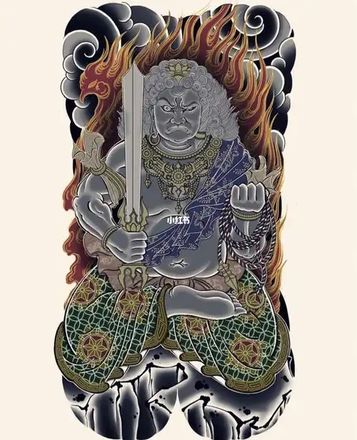 不动明王纹身含义及不动明王纹身图片推荐不动明王线稿不动明王纹身