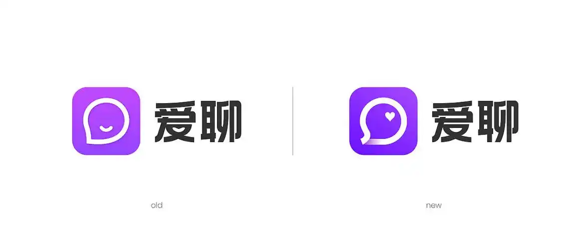陌生社交app"爱聊"品牌视觉系统升级|平面|logo|3721品牌设计 - 原创