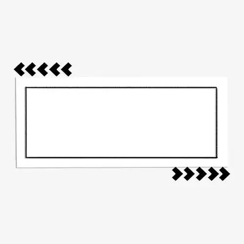 简约白色长方形边框对话框标题框