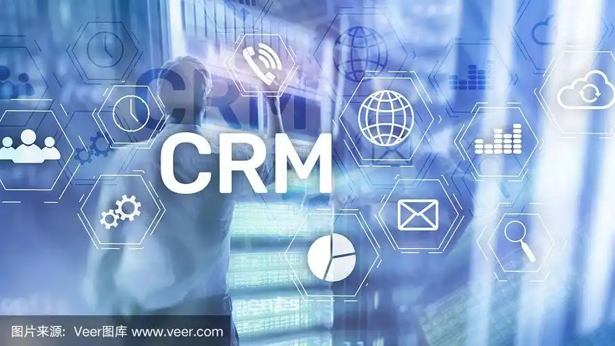 crm,客户关系管理系统概念抽象背景模糊