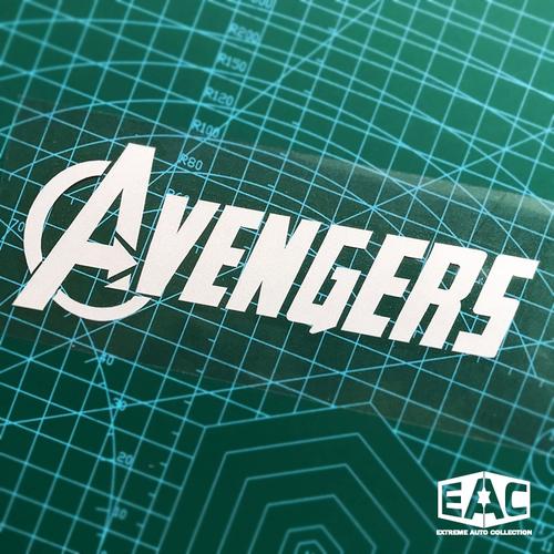 复仇者联盟标志汽车贴纸反光贴纸滑板装饰后窗油箱盖拉花车身贴