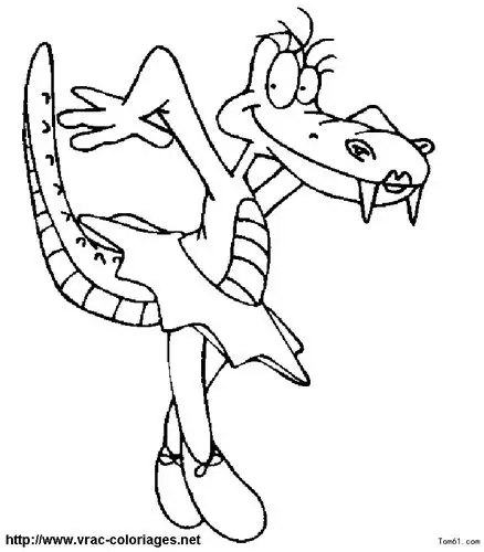 鳄鱼-简笔画图片-儿童资源网手机版