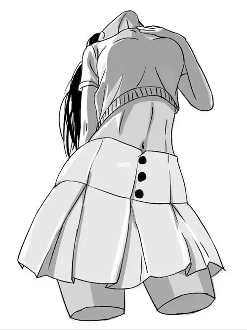 临摹一个仰视动态