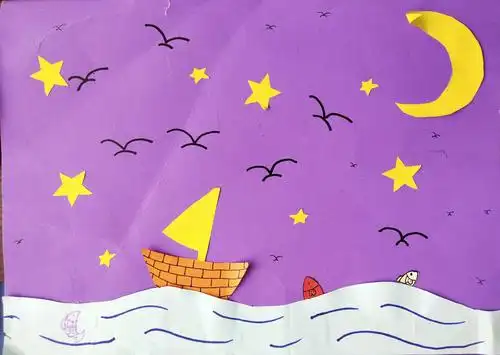 岚山头小学美术《形的魅力》与《层层叠叠》学生作品展