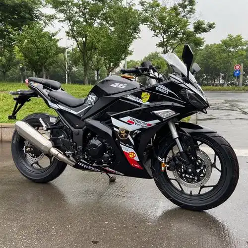 全新v6小忍者摩托车跑车国四电喷单缸双缸400趴赛地平线重机车可上牌