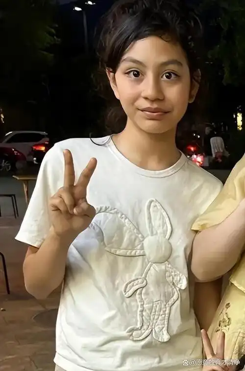 刘烨一双儿女被偶遇,俩娃穿搭十分朴素,霓娜撞脸angelababy