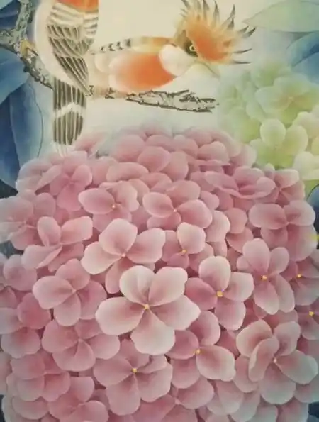 今日分享工笔绣球!-度小视