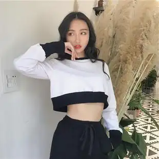 长袖时尚气质女t恤