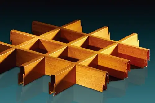 办公室铝合金格栅 停车场组合铝格栅天花