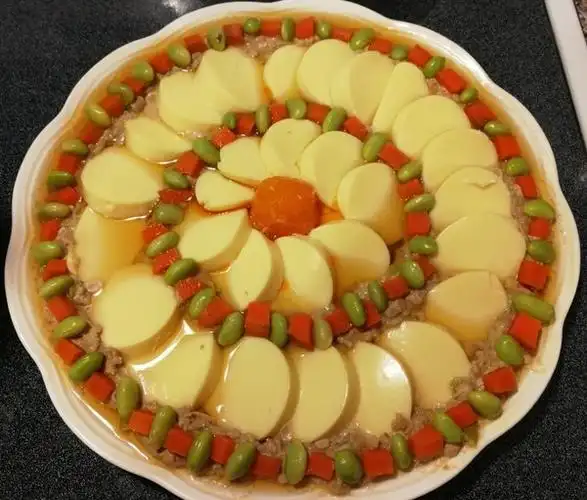 万般随缘做的肉末蒸日本豆腐