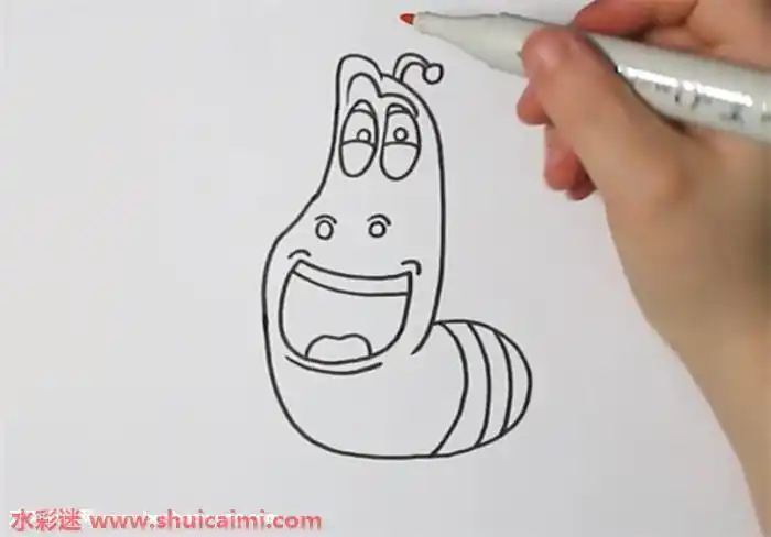 爆笑虫子怎么画爆笑虫子简笔画彩色