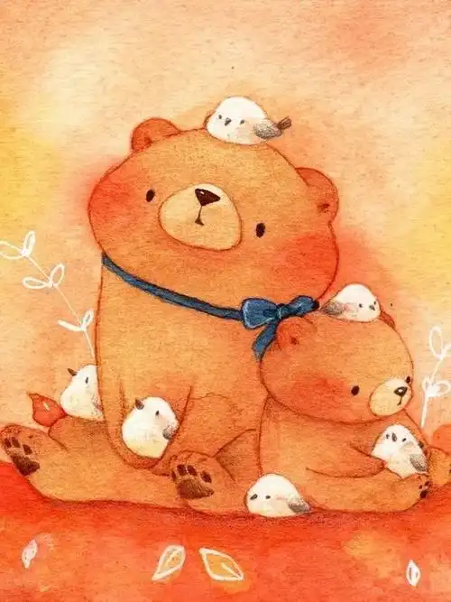 超可爱超软糯的小动物插画心都化了