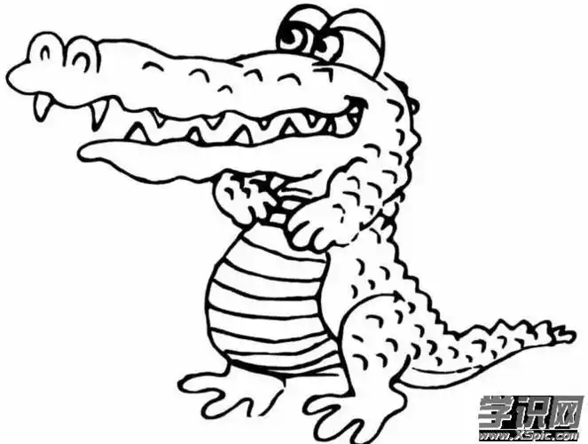 鳄鱼简笔画图片大全幼儿园