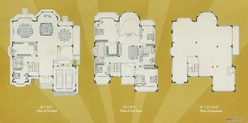 西郊明苑别墅 户型图 别墅d1