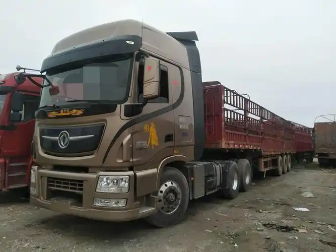 【宜春】2018年5月 牵引车,东风天龙旗舰半挂车,13米花栏,520马力,国