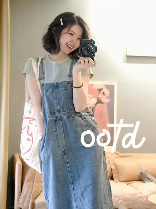 牛仔背带裙真的是永远不会过时