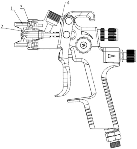 喷漆枪喷头结构的制作方法