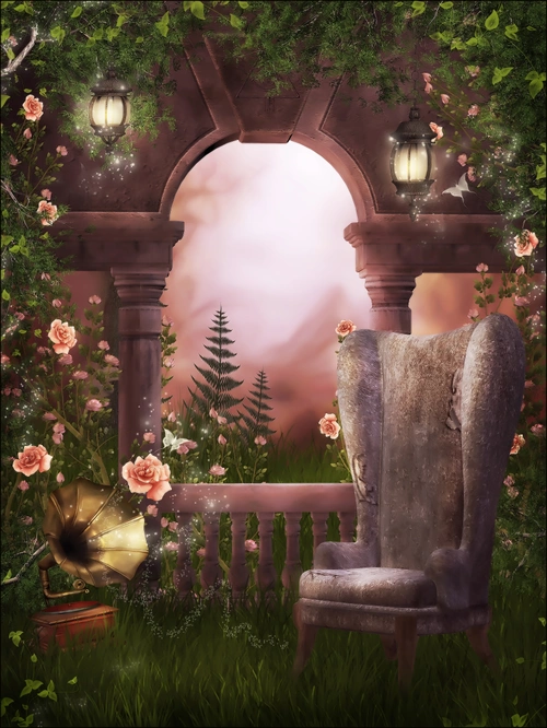 格林童话卡通摄影背景