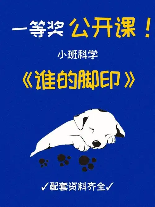 快码住60幼儿小班科学谁的脚印