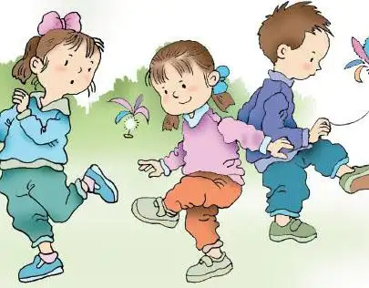 校园系列踢毽子