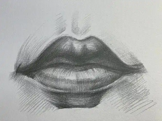 人物素描嘴巴