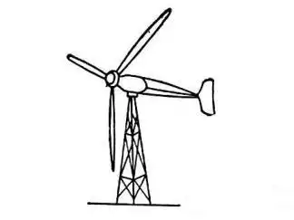 风力发电机图片_简笔画图片_少儿图库_儿童资源网