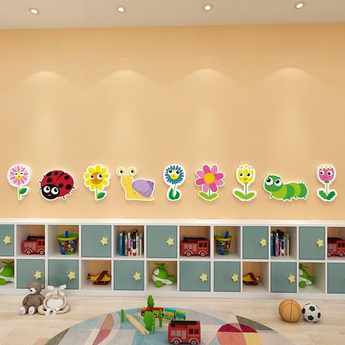 幼儿园楼梯墙面装饰走廊过道环创材料主题墙贴成品神器教室踢脚线