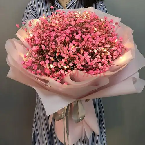 新品 超大束满天星干花束鲜花速递生日毕业照闺蜜老婆生日礼物花花束