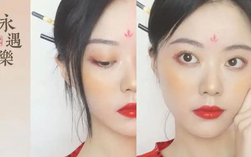 中国风木兰花黄妆容|日常的古风妆容 | 东方韵味