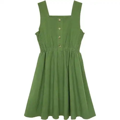 已劝退这个草绿色裙子