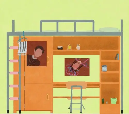 宿舍小床|插画|创作习作|zml_阿沐 - 原创作品 - 站酷 (zcool)