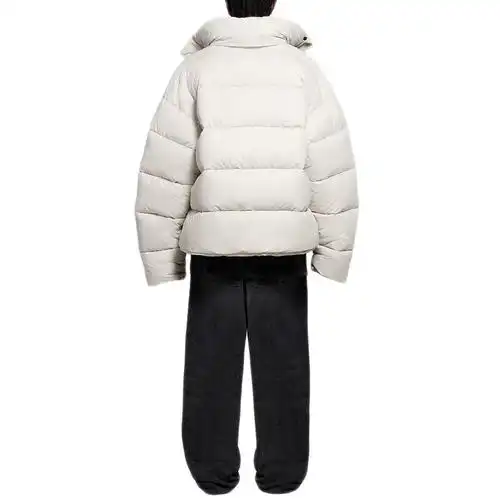 巴黎世家 2020秋冬新款bb puffer系列 男士高领白色短款外套羽绒服