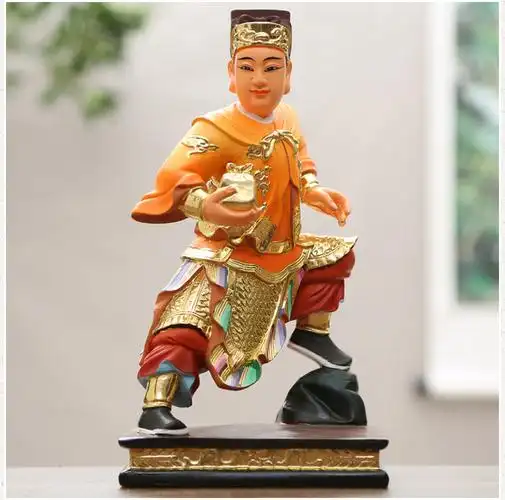 慈慧佛像家用周仓关平佛像关公左右护法风水供奉摆件树脂佛像