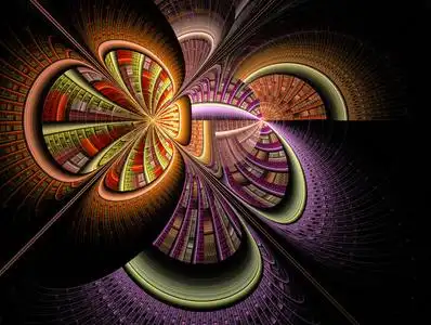 恒星碰撞.宇宙物体的相互作用.无形的世界.抽象幻想分形火焰背照片