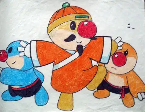 少儿书画作品-摩尔庄园/儿童书画作品摩尔庄园欣赏_中国少儿美术网