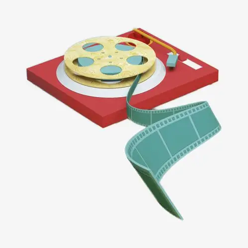 胶片卡通立体胶片免抠图