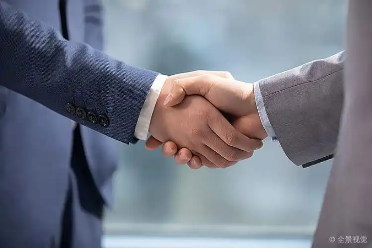 成功商务男士握手_图片素材