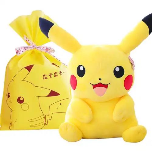 正版皮卡丘公仔毛绒玩具精灵宝可梦比卡物丘玩偶抱枕x布娃娃礼大