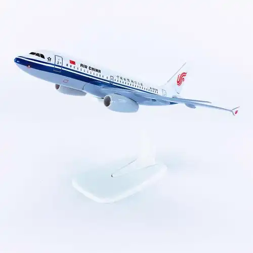 包邮17cm合金实心a319飞机模型中国国际航空仿真飞机模型